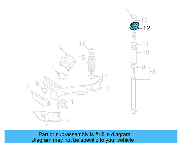 Shock Mount 1J0-513-353-D - View 13