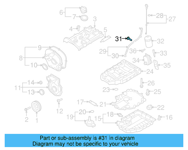 Door Mirror Housing Bolt N-101-961-03 - View 30