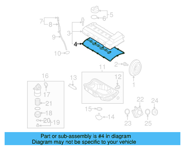 Valve Cover Gasket 03H-103-483-E - View 16