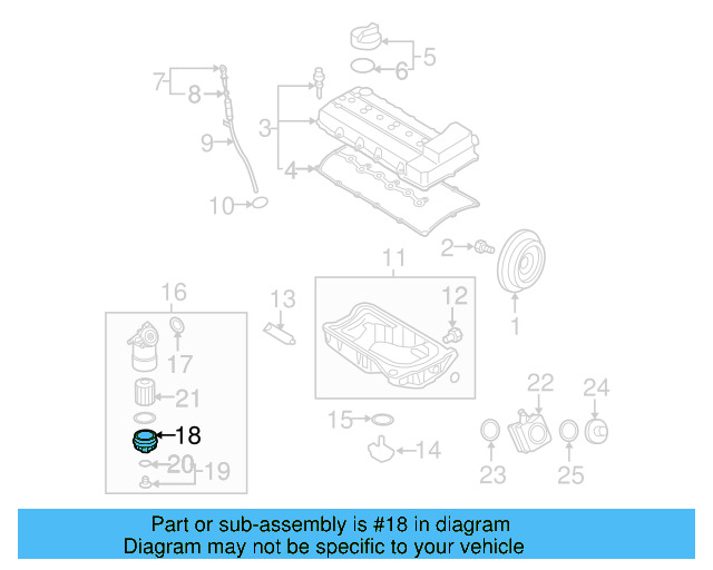 Engine Oil Filter Housing Cover 071-115-433 - View 27