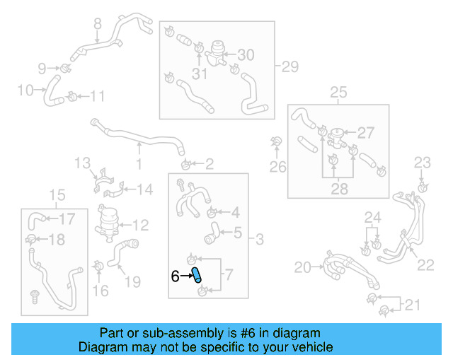 Water Inlet Hose 7P0-121-101-C - View 12