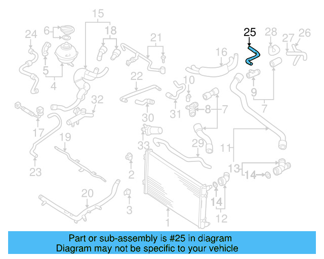 Engine Coolant Overflow Hose 1C0-121-447-AF - View 5