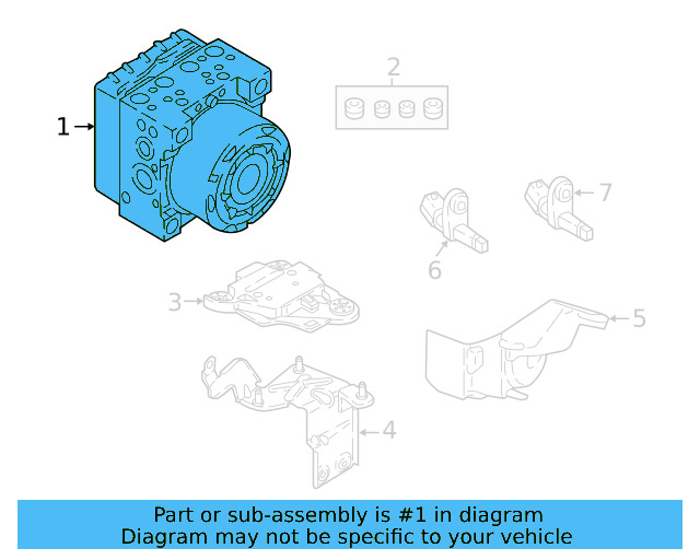 ABS Control Unit 5Q0-614-517-GA-BEF - View 13