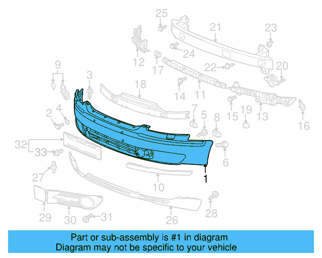 Bumper Cover (Unpainted) 3d0807217cegru