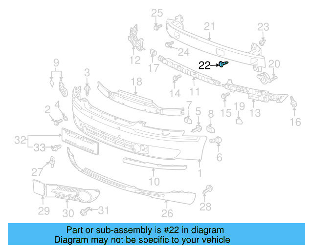 Impact Bar Fastener 3D0-805-249 - View 4