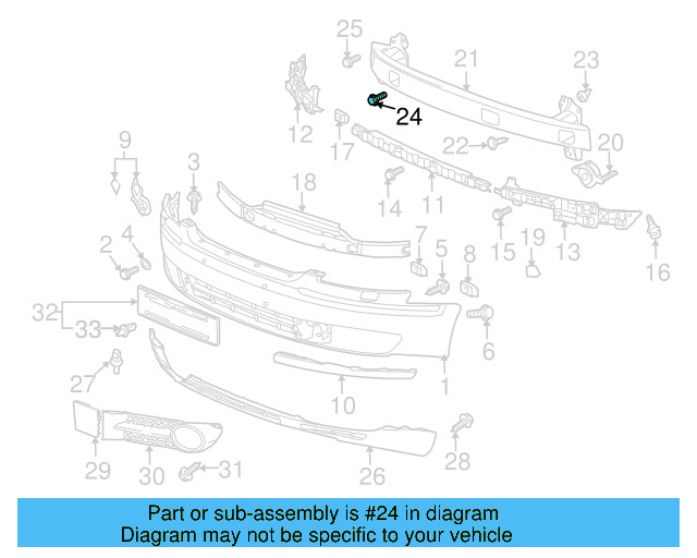 Impact Bar Bolt N-908-623-01