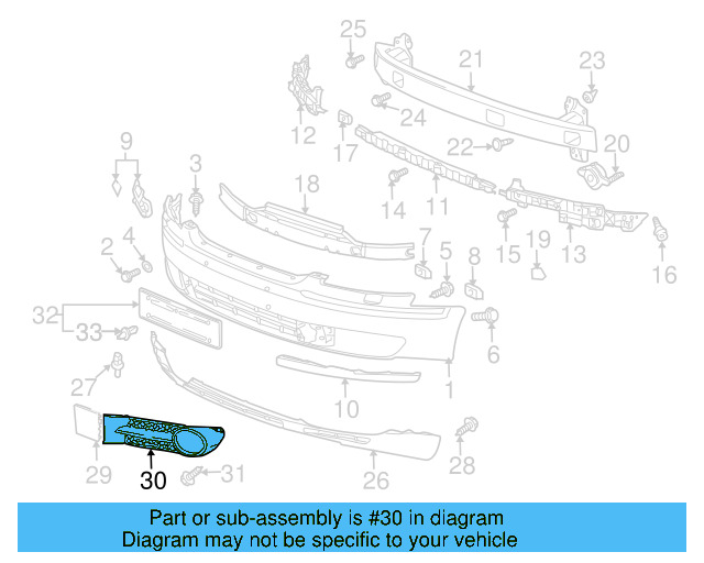 Lamp Cover 3D0-854-661-B - View 2