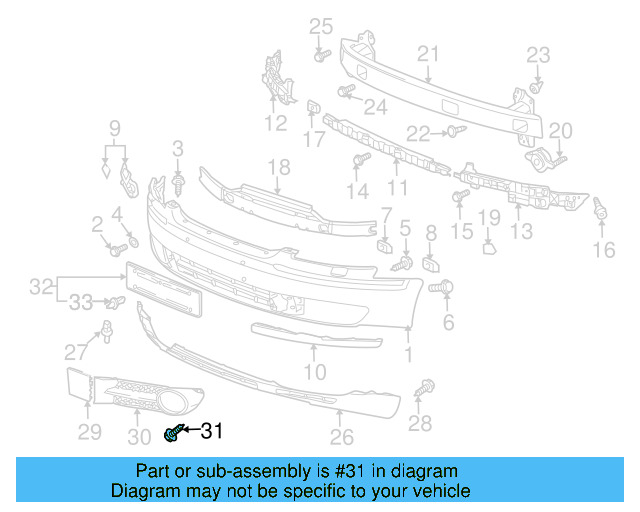 Door Trim Panel Screw N-013-966-26 - View 12