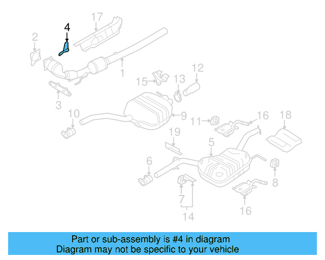 Converter & Pipe Shield 3C0-253-243-A - View 13