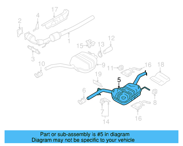 Muffler & Pipe 3AA-253-409-A - View 8