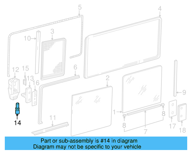 Handle Pin 281-847-731 - View 3
