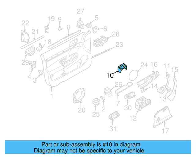 CD Stowage Compartment, Door 1K0-868-481-9B9 - View 8