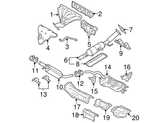 Exhaust Manifold Support 07K-253-070-C