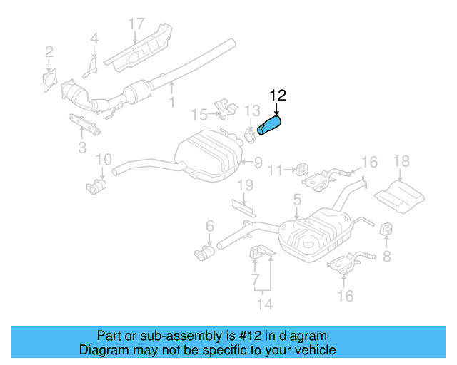 Tail Pipe Extension 3C0-253-681-P
