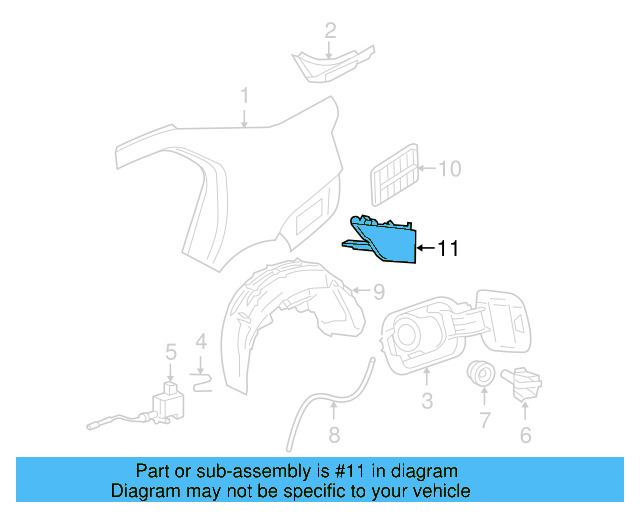 Rocker Panel Molding Cap 1K0-854-856-B-9B9 - View 18