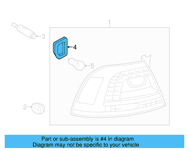 Tail Lamp Assembly Gasket 7P6-945-192 - View 11
