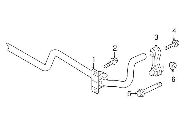 Stabilizer Bar Bolt N-106-802-03