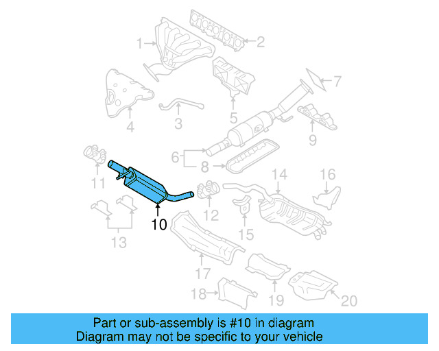 Exhaust Muffler 1J0-253-209-Q - View 18