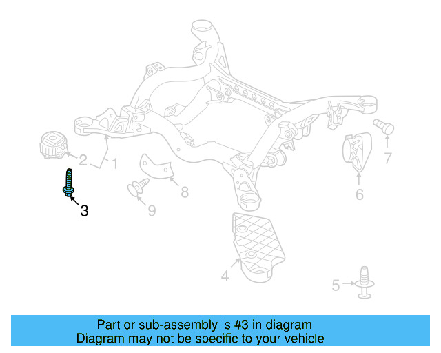Rear Insulator Bolt N-909-763-02 - View 5