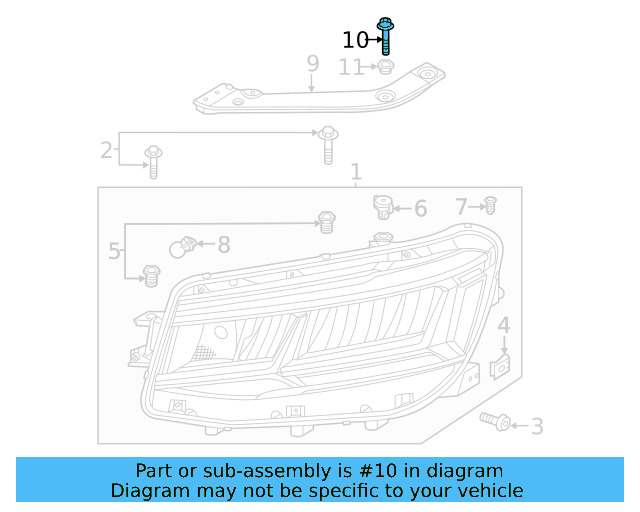 Impact Bar Bolt N-909-936-03 - View 150