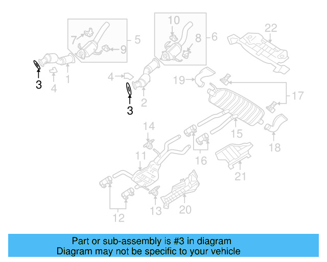 Converter & Pipe Gasket 8D0-253-115-C - View 23
