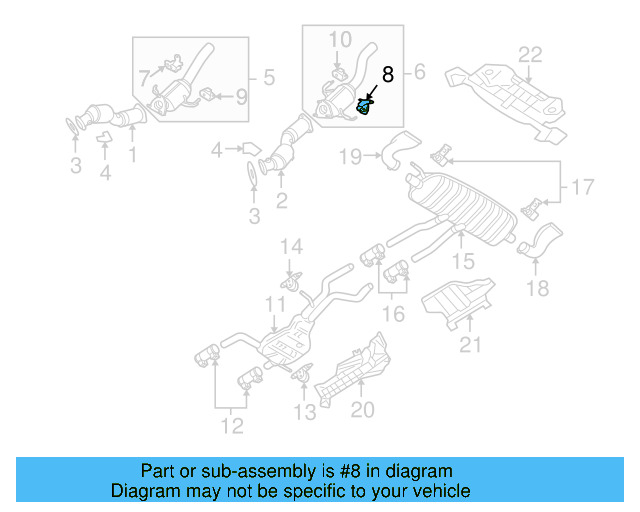 Catalytic Converter Bracket 7L0-253-144-A