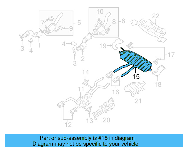 Rear Muffler 7L6-253-609-P - View 4