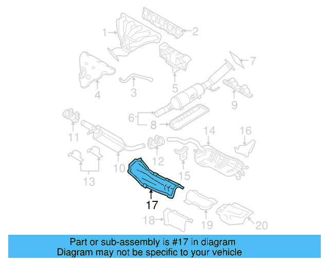 Heat Shield 1J0-803-311-J - View 30