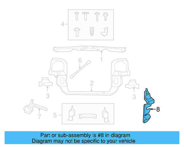 Air Deflector 7B0-121-281 - View 5