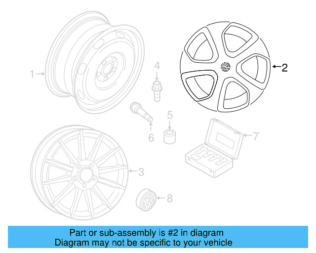 Wheel, Spare 5Q0-601-027-BT-03C