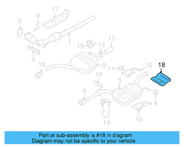 Heat Shield 3C0-825-701-C - View 13