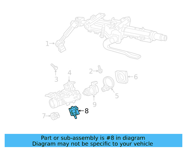 Steering Lock 1K0-905-851-D - View 19