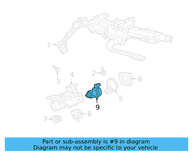 Ignition Lock Cylinder 82A-905-855-Y - View 6
