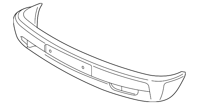 Bumper Cover (Unpainted) 7d0807221dgru