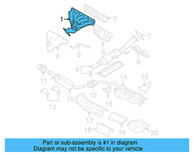 Exhaust Manifold 07K-253-031-J - View 3