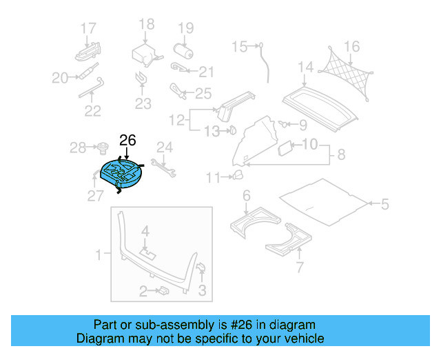 Tool Compartment 8P0-012-109-F - View 2