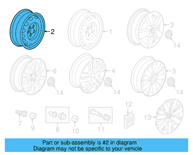 Spare Wheel 5C0-601-027-C-03C - View 4