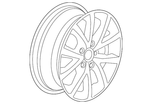 Wheel, Alloy 1K0-601-025-CQ-8Z8 - View 27