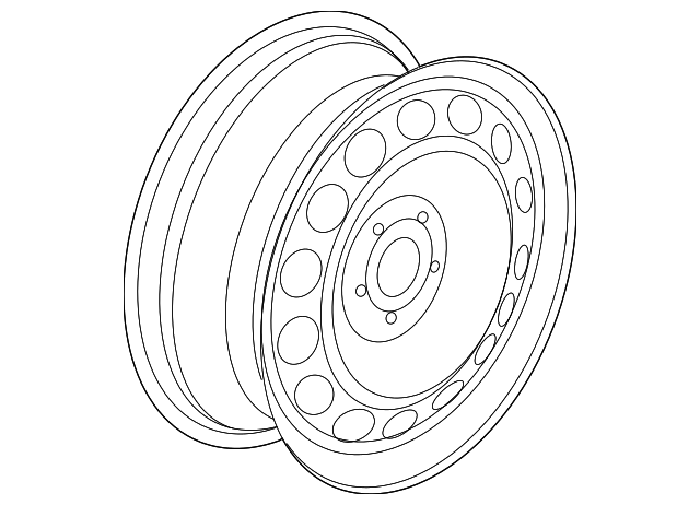 Wheel, Steel 5K0-601-027-B-03C - View 35