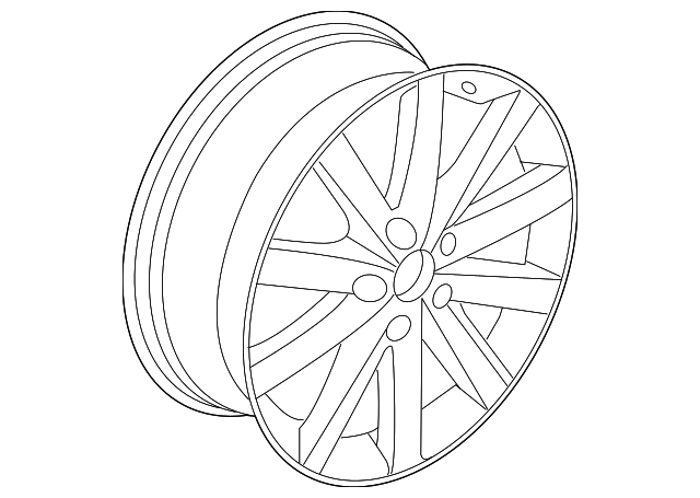 Wheel, Alloy 5K0-601-025-J-8Z8 - View 14