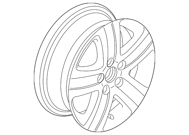 Wheel, Alloy 1K0-601-025-CQ-8Z8 - View 6