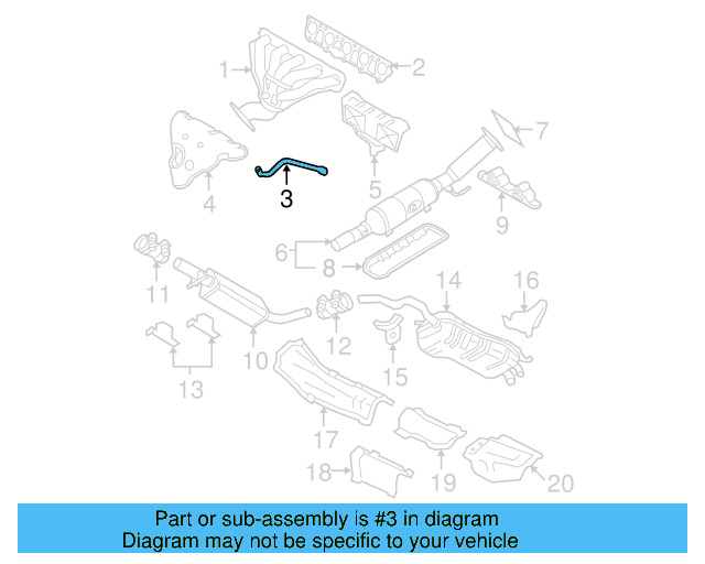 Exhaust Manifold Support 07K-253-070-C - View 3