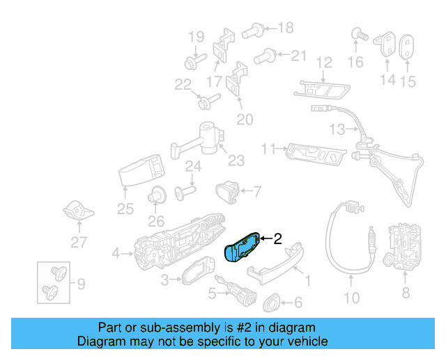 Handle, Outside Packing 5N0-837-209-9B9 - View 23