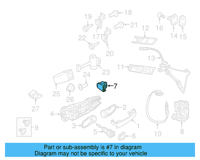 Interior Door Handle Trim (Unpainted) 5n0839167bgru - View 19