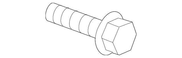 Knee Air Bag Bolt N-106-843-01 - View 2