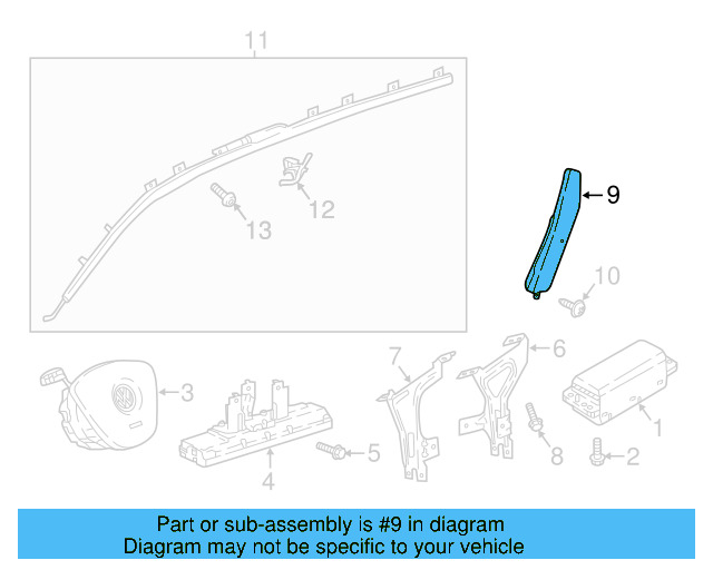 Ft Seat Air Bag 5NN-880-241-D - View 2