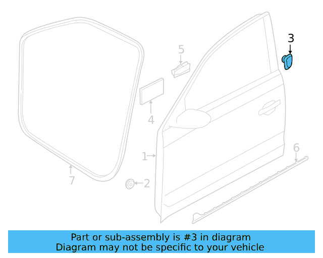 Door Shell Cap 5N0-837-111-9B9 - View 33