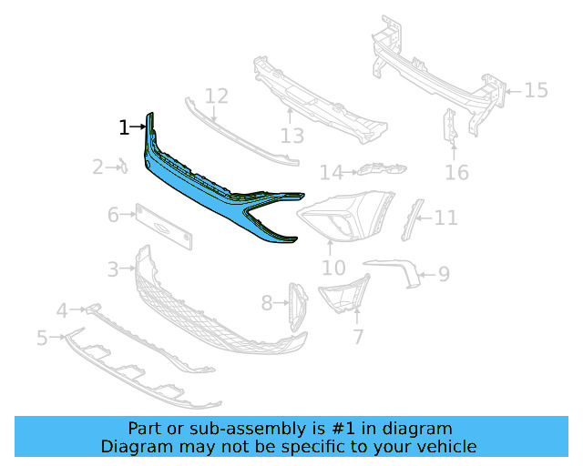 Bumper Cover 2GJ-807-221-B-041