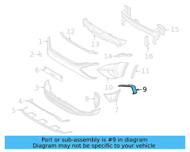 Side Molding 2GJ-853-666-041 - View 3