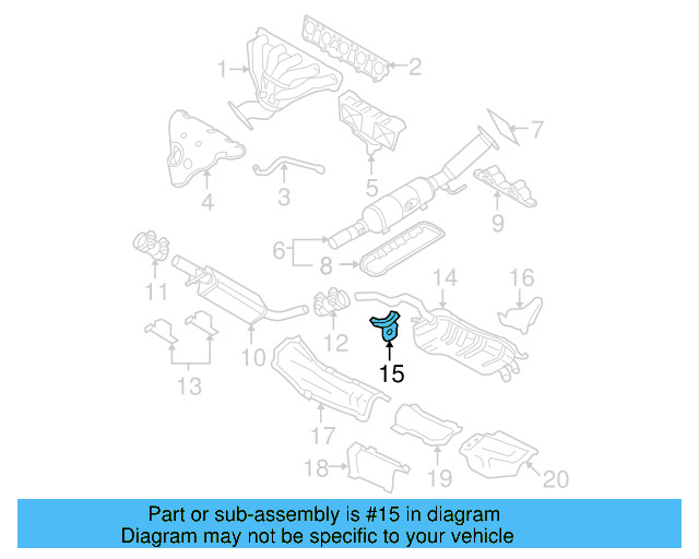 Exhaust Muffler Bracket 1J0-253-144-Q - View 51